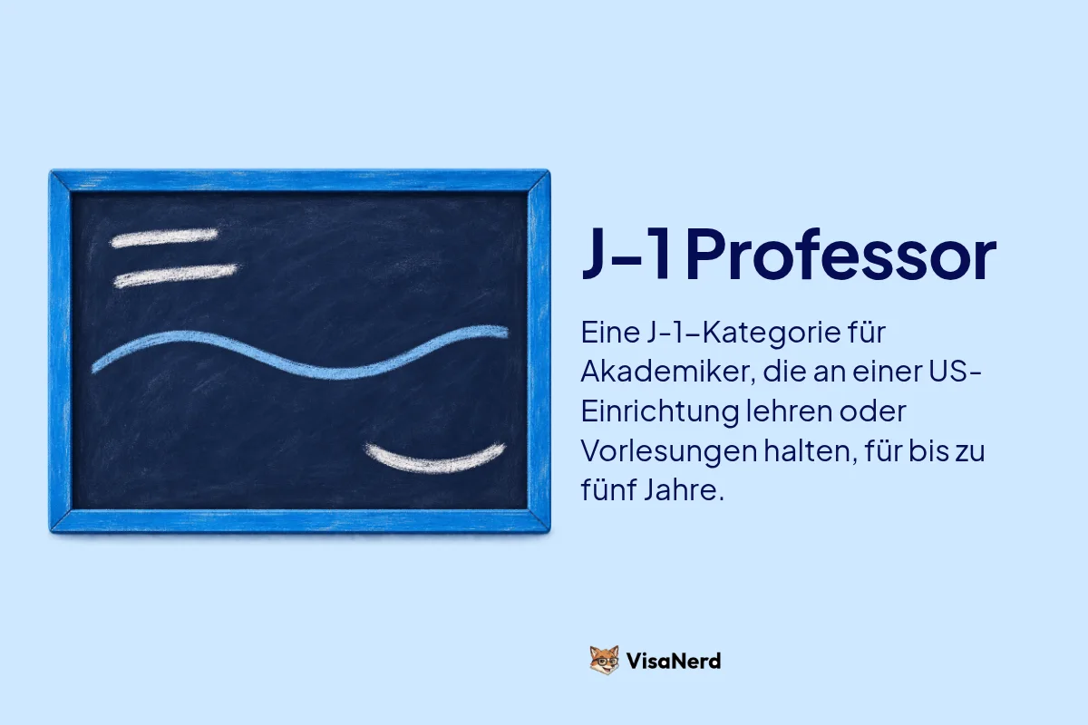 J-1 Professor: Eine J-1 Kategorie für Akademiker, die an einer US-Einrichtung lehren oder Vorlesungen halten, für bis zu fünf Jahre.